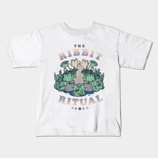 The Ribbit Ritual - Funny Cute Frog Magic Gift Kids T-Shirt